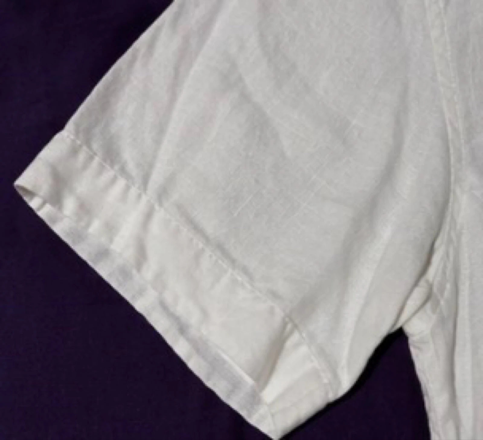Sergio Vitti Classic cut white linen short-sleeve shirt Size 39/40 – photo 6